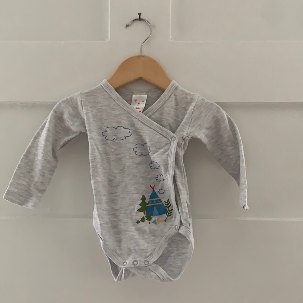 Teepee print baby bodysuit / PM-B0058